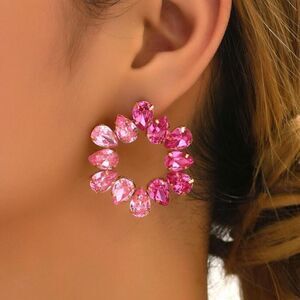 Bohemian pink earrings M34